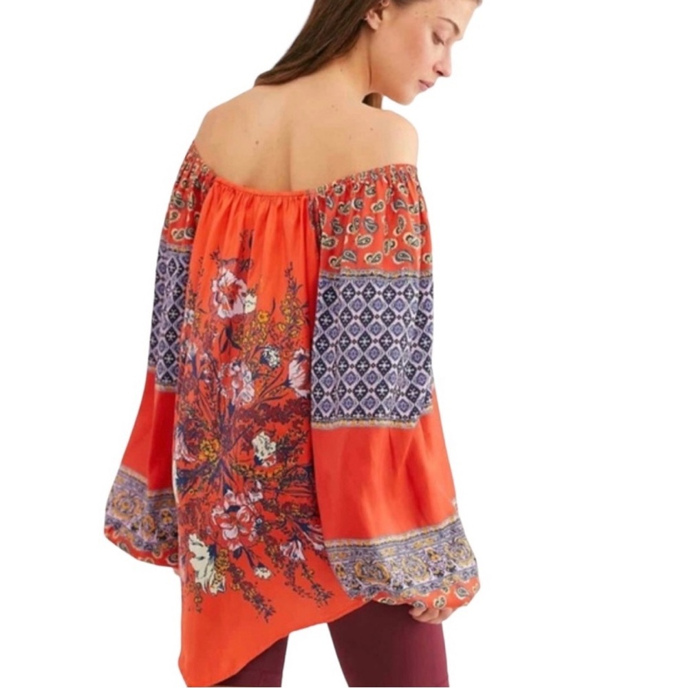 EUC Free People Patchwork Fall Top | boho free people top